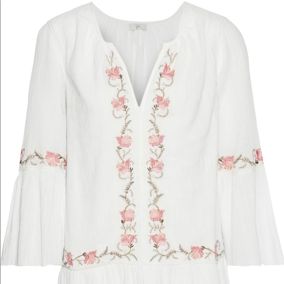 Joie Dresses & Skirts - Joie Jarette floral peasant embroidered dress
